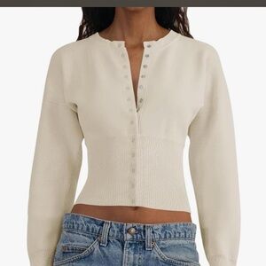 Aritzia go lightly button up cardigan